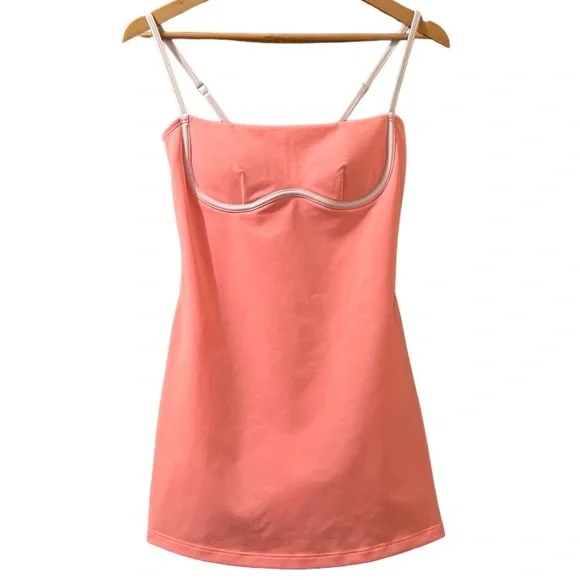 Alo Yoga Airbrush Streamlined Dress Neon Bubblegum Sz S - Picture 2 of 13